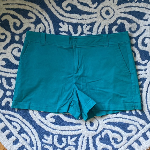 EUC New York & Company Shorts, Teal, Size 10 - Picture 2 of 15